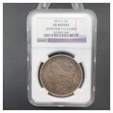 1895-o Morgan Silver Dollar Ngc Au Details