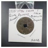 Qing Dynasty Qianlong Emperor Cash Coin