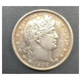 1892-o Barber Quarter Dollar Silver Coin