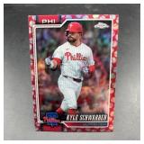 2026 Topps Chrome Kyle Schwarber Card