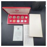 1979 Malta Decimal Proof Coin Set, Franklin Mint