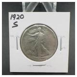 1920-S Walking Liberty Half Dollar