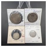 Great Britain Silver Coins Lot, 1933-1935