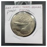2003 Maui Trade Dollar Proof Frosted Coin