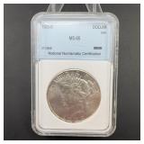 1923-S Peace Dollar MS-65 NNC Certified