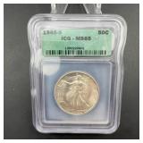 1945-S Walking Liberty Half Dollar ICG MS65
