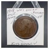 1918 Great Britain King George V Penny