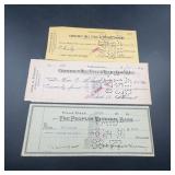 1930s Cancelled Checks Chestnut Hill and Peoples