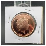 Canada 1 Oz .999 Copper Queen Elizabeth II Coin