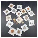World Coin Collection, 1940s-1980s, 18 Coins