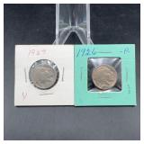1926 and 1927 Buffalo Nickels Set