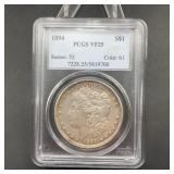1894 Morgan Silver Dollar PCGS VF25