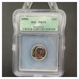 1960 Roosevelt Silver Dime ICG PR70