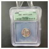 1956 Roosevelt Silver Dime ICG PR70 CAM