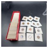 Boxed Assortment of Wheat and Lincoln Cents