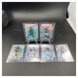2025 Topps NFL refractor Football Cards Lot of 6