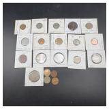 World Coin Group: 15 Coins in Holders, Mixed Dates