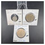 1944 Philippines Silver Coins, 10c and 50c