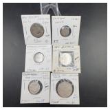 World Silver Coin Lot, 6 Coins, 1896ï¿½1960