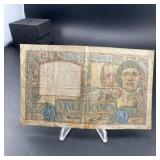 1940 Banque de France 20 Francs Banknote