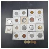 World Coin Collection Including Italy and Mexico