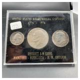 1976 US Bicentennial Coinage Lions District Set