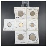 World Silver Coins Lot France Curacao Finland Swed