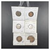 World Silver Coin Group, 6 Coins 1839ï¿½1944