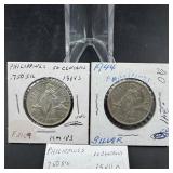 1944 Philippines Silver Coin Lot, 3 Pieces