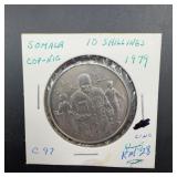 Somalia 1979 10 Shillings Coin KM#28