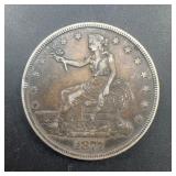 1877 United States Trade Dollar 420 Grains