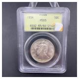 1934 Walking Liberty Half Dollar PCGS MS65
