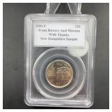 2000-P New Hampshire State Quarter Sample
