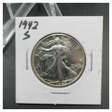 1942-S Walking Liberty Half Dollar