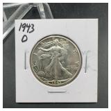 1943-D Walking Liberty Half Dollar