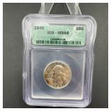 1949 Washington Quarter ICG MS66