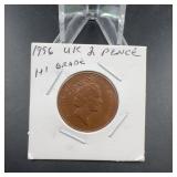 1996 UK Elizabeth II 2 Pence Coin