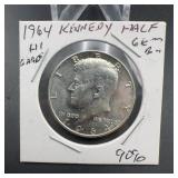 1964 Kennedy Half Dollar Silver Coin