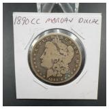 1890-CC Morgan Silver Dollar