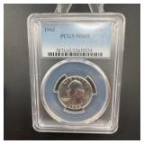 1963 Washington Quarter PCGS MS65