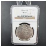 1883-O Morgan Silver Dollar NGC MS 63