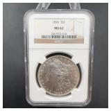 1896-S Morgan Silver Dollar NGC MS62