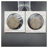 Great Britain Florins, 1912 and 1913, Silver