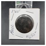 1768 Large Copper Coin in 2x2 Holder