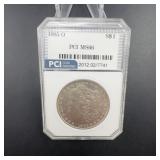 1885-O Morgan Dollar PCI MS66 Graded Coin