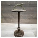 Art Deco Ashtray Stand With Ram Detail
