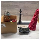 Christmas Decorations and Table Lamp