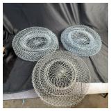3 Wire Mesh Collapsible Fish Baskets