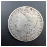 1890-cc Morgan Silver Dollar