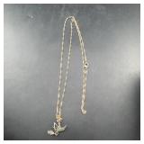 Sterling Silver Fisherman Pendant Necklace